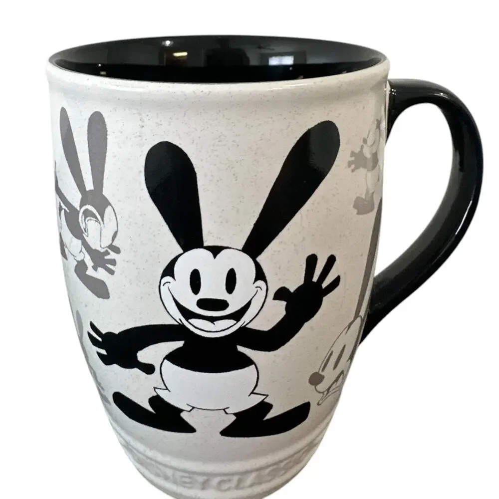 Disney Store Oswald the Lucky Rabbit Classic Ceramic Coffee Mug Black White
